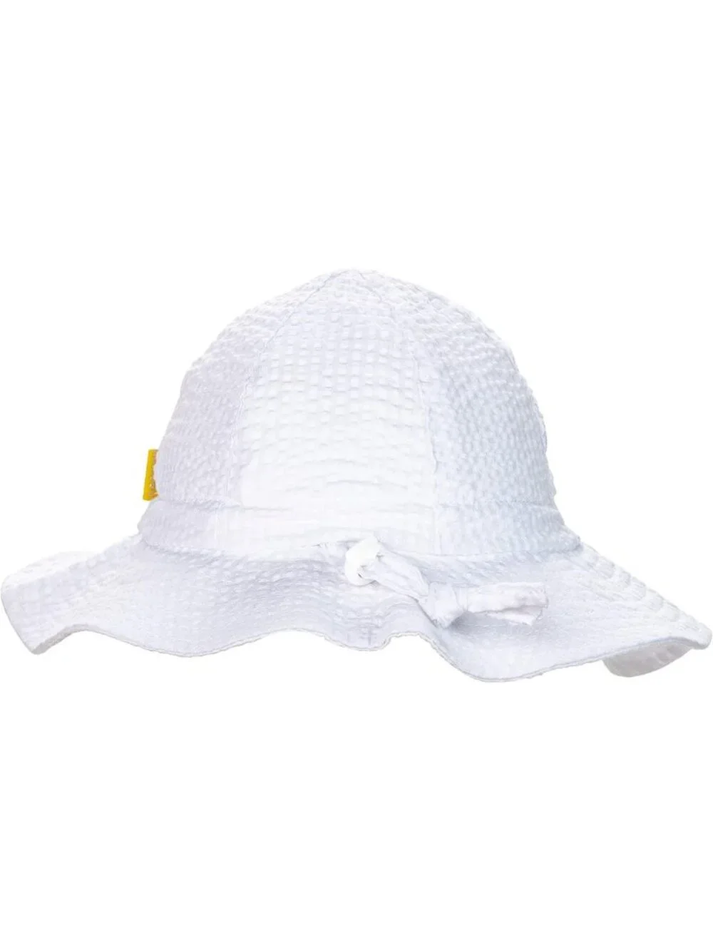 Cute Adjustable Wide Brim Sun Hat for Baby & Toddler - UPF 50+ Seersucker Bucket